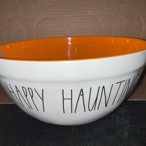 Rae Dunn Happy Haunting Bowl - White and Orange